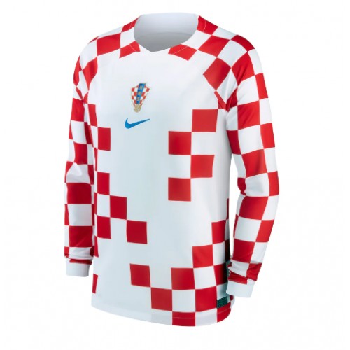 Croatia Replica Home Shirt World Cup 2022 Long Sleeve